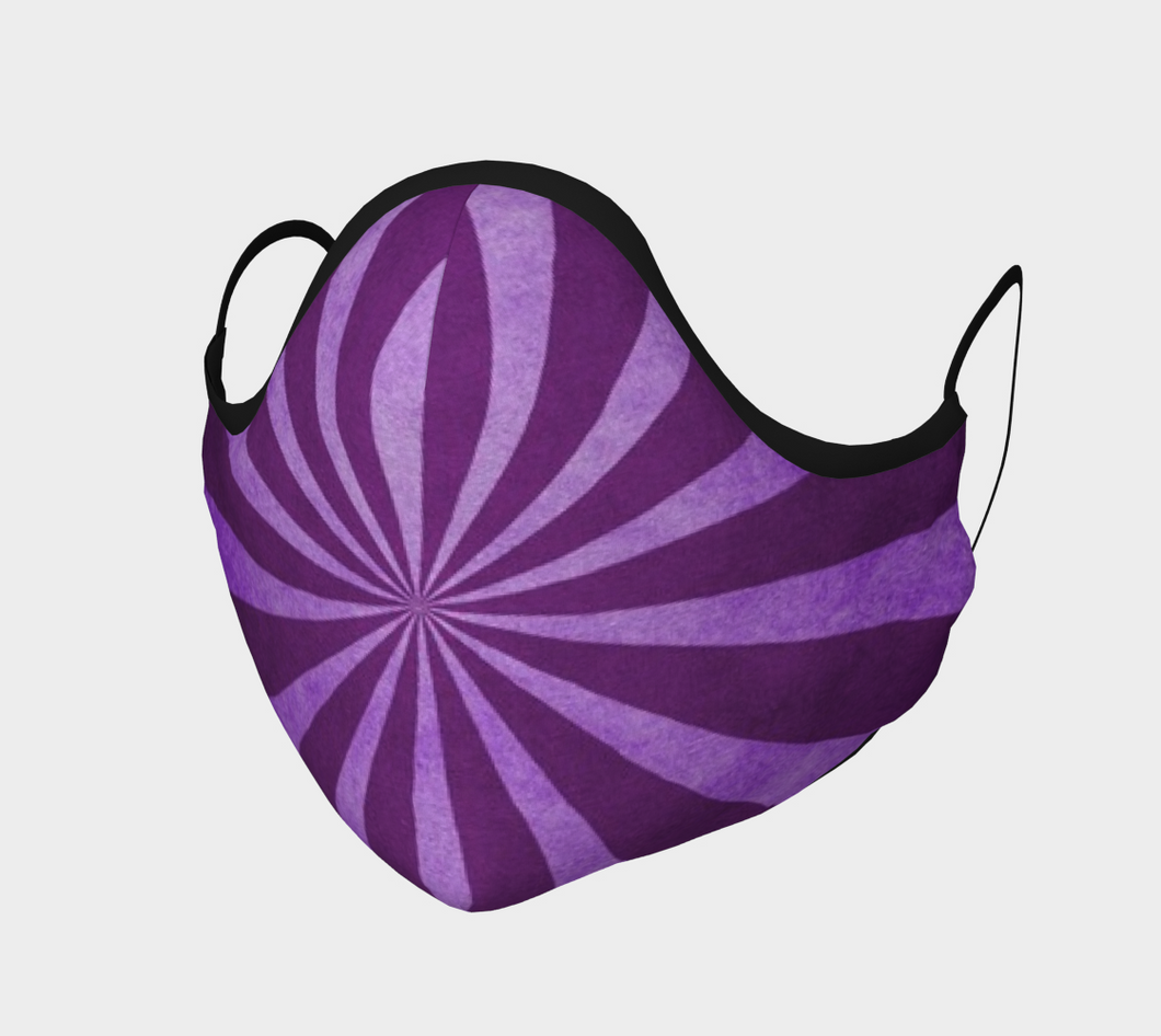 Vintage Circus Face Mask - Purple