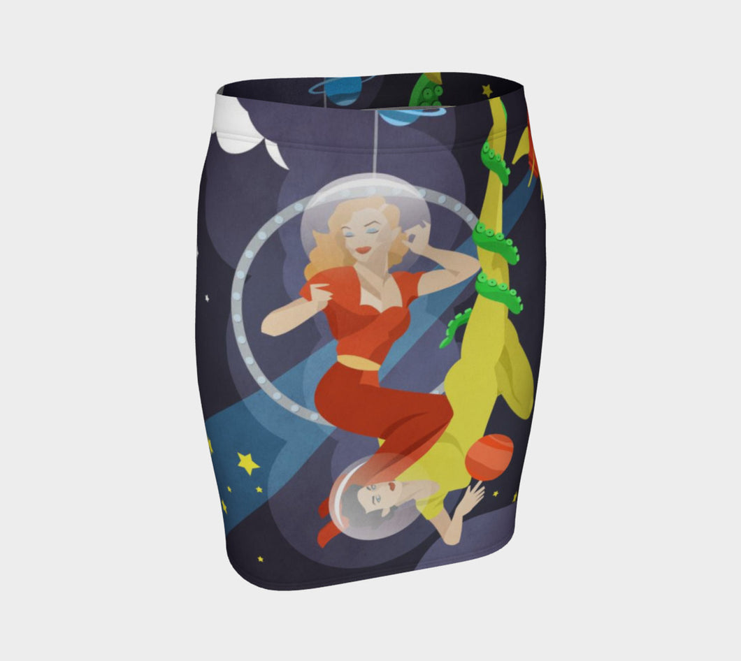 UP IN SPACE FITTED SKIRT